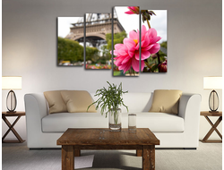 Модульная картина "Романтичный цветок"