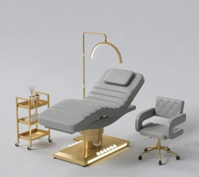 Премиум-набор для косметолога: кресло, стул и тележка+ лампа в подарок!