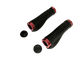 Грипсы X-brend с 2-мя красными замк., анатомич., 130 мм, черные