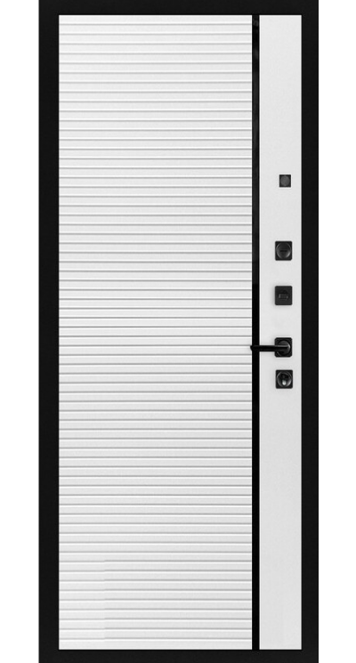 Входная Дверь Piano QUEST-STEEL с панелью Piano Белый ясень