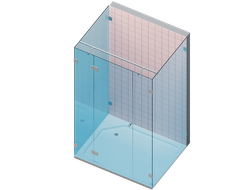GT-31 Стеклянная угловая душевая кабина