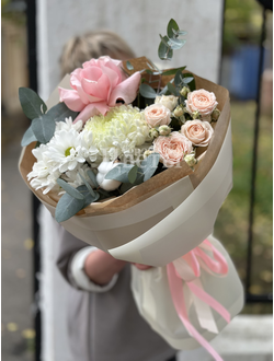 Букет "Кремовая Пудра"