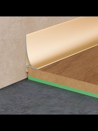 Плинтус Pro Design Corner L 584 Анодированный шампань