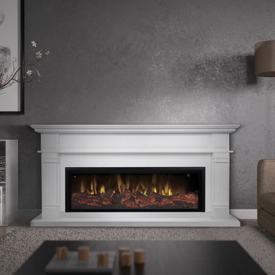 Линейный камин Сканди WT с очагом Beverly 1000