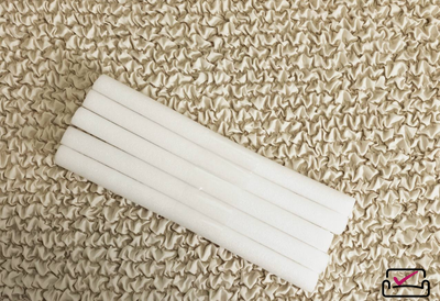 Чехол на 4хм диван Микрофибра Ваниль. Защита мягкой мебели от животных.