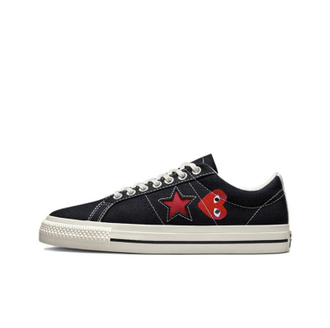 Кеды Converse One Star x Comme des Garçons Play черные низкие