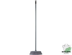 Щетка для пола узкая с ручкой 120 см, серый F262/711