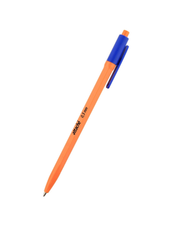 Ручка шариковая автоматическая Attache Economy, оранжевый корпус (синяя)