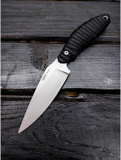 нож БЕЛКА сталь AUS10, рукоять G10, цвет  ЧЕРНЫЙ