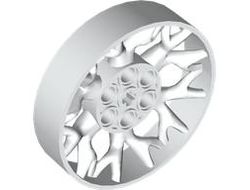 Wheel 55.7mm D. x 13mm Technic, 6 Pin Holes and 12 Forked Spokes, White (7230 6530010)