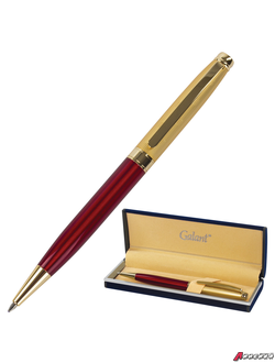 Ручка подарочная шариковая GALANT «Bremen», корпус бордовый с золотистым, золотистые детали, пишущий узел 0,7 мм, синяя. 141010