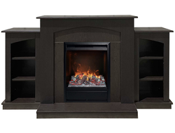 Электрокамин Скандинавия LUX BL с очагом 3D Olympic