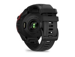 Умные часы Garmin Approach S70 - 47 мм черно-красный керамический безель с черным силиконовым ремешком (010-02746-02)