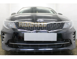 Защита радиатора KIA Optima 2015-2018 (GT / GT-Line) black низ