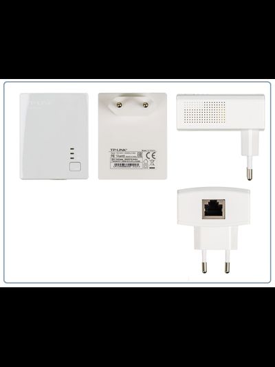 TP-LINK TL-WPA4220KIT, HomePlug AV Сетевой адаптер PowerLine 500 Мбит/с Ethernet + WiFi точка доступа (комплект 1+1 шт.)