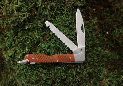 Складной нож Авиационный. 2х предметный. сталь 65Х13, рукоять текстолит