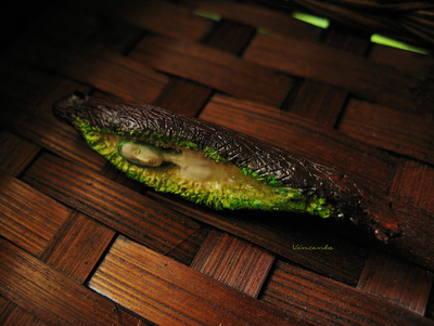 Дух живого леса. Кулон из полимерной глины. Талисман в виде дриады - духа леса