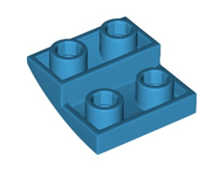 Slope, Curved 2 x 2 x 2/3 Inverted, Dark Azure (32803 6382585)