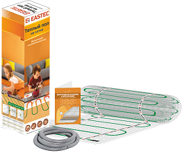 Комплект теплого пола на сетке EASTEC ECM - 0,5.  Кабель на сетке (нагревательный мат)