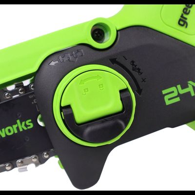 Мини пила аккумуляторная цепная Greenworks G24MCS10