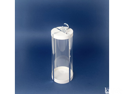 Коробка для торта JUST. Белая. Диаметр 12,5 см, Высота 28 см, Упаковка 10 штук