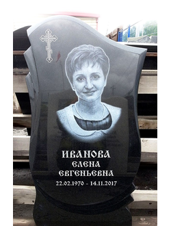 Фигурный памятник на могилу из габбро-диабаза