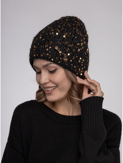 Шапка двухслойная с пайетками