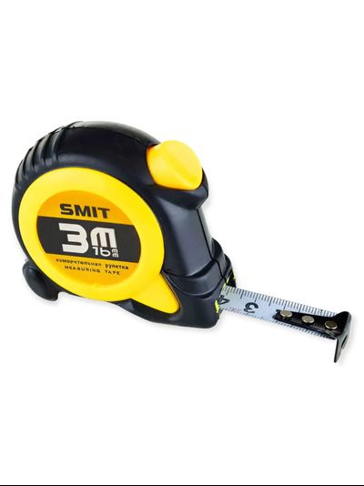 Рулетка прорезиненая SMIT 3 м (120)