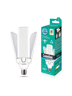 Camelion LED22-A70-RF/845/E27 /22Вт 220В/ (трансформер, 3 лепестка поворотные) /1/25/