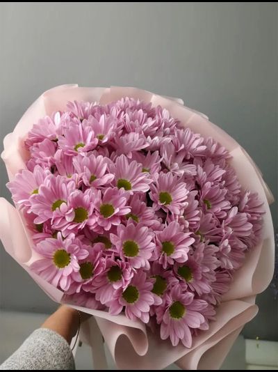 Букет 9 кустовых хризантем (цвет на выбор)