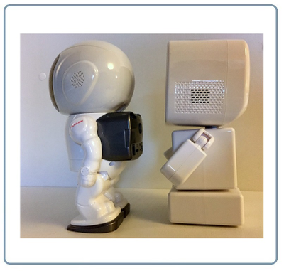 DE-WMrobot-clock Видеоняня WiFi-LAN видеокамера моторизированная с DVR, HD 960 p (cam360)