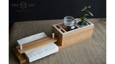 7103 Подставка для ресторанов и баров. Салфетница, подставка для приборов и специй.
Массив ясеня, лакировка.