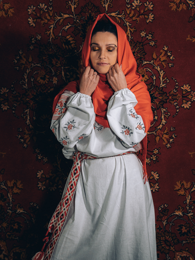 Платье-рубашка  «Розы».