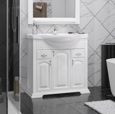 Мебель для ванной Opadiris Риспекто 85 белый матовый