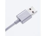 Кабель Xiaomi Metal с USB на USB Type-C (серебристый) 100см