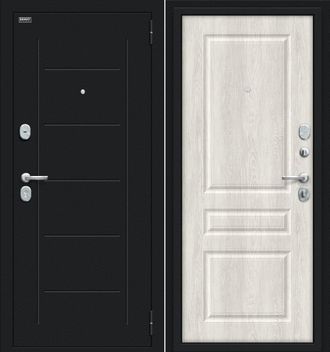 Металлическая дверь Пик Букле черное/Casablanca