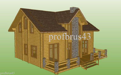 Дом из клееного бруса "Калининград", 220 м2