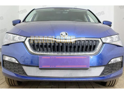 Защита радиатора для Skoda Rapid 2020- chrome низ
