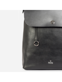 Рюкзак Kokosina Saddle Черный из натуральной кожи