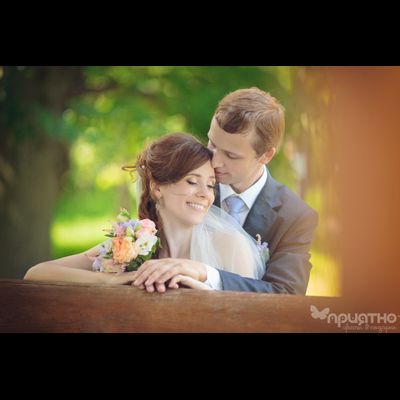 Букет невесты &amp; Бутоньерка № 1327