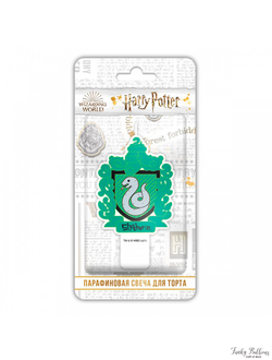 Парафиновая свеча "Гарри Поттер" Чиби Герб зеленый