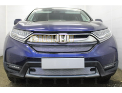 Защита радиатора Honda CR-V V 2016- (2 части) chrome верх