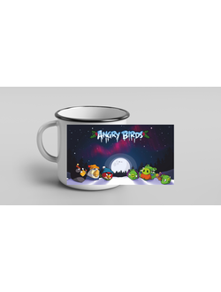 Кружка металлическая эмалированная Angry Birds № 2