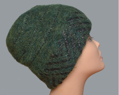Итальянская шапка Визио зеленая Нижневартовск фото женских шапок Италии