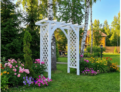 Арка-пергола деревянная для сада