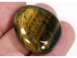 Тигрово-соколиный глаз, полировка плоская, ЮАР (30*26*10 мм, 15 г) №35698