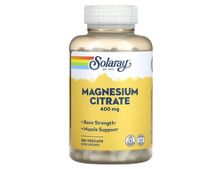 (Solaray) Magnesium Citrate / 400 mg - (180 капс)