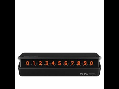 Временная карта парковки Xiaomi BCASE TITA Temporary Parking Card Black/Silver