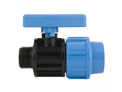 Кран шаровый ПНД 25*3/4"Нр [48003]