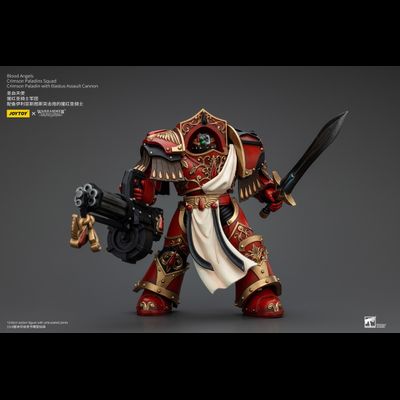Алый паладин Кровавых Ангелов (Warhammer Horus Heresy) - КОЛЛЕКЦИОННАЯ ФИГУРКА 1/18 Blood Angels Crimson Paladin with Iliastus Assault Cannon (JT00294) - JOYTOY
